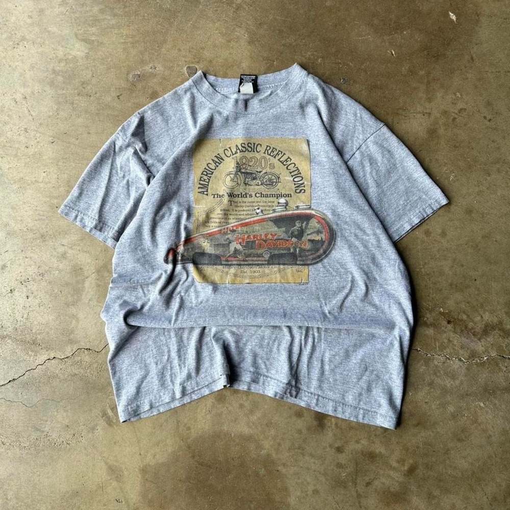 vintage 90s harley davidson "American classisc reflections" history t shirt